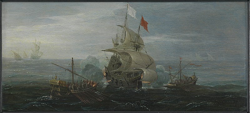 File:A French Ship and Barbary Pirates RMG L9748.jpg