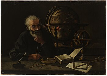 A philosopher with a celestial globe. Wellcome L0051763.jpg