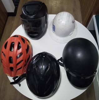 A helmet is a form of protective gear worn to protect the head. More specifically, a helmet complements the skull in protecting the human brain. Ceremonial or symbolic helmets without protective function are sometimes worn. Soldiers wear helmets, often made from lightweight plastic materials.