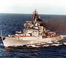Project 1134A cruiser Admiral Yumashev, 1982