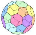 Set of Archimedean solids; pastel png
