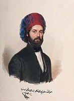Diplomat Ahmed Muhtar Bey in Western clothing, 1844