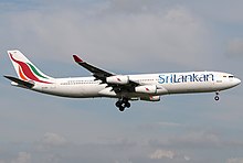 A now-retired SriLankan Airlines A340-300. Airbus A340-311, SriLankan Airlines JP7350620.jpg