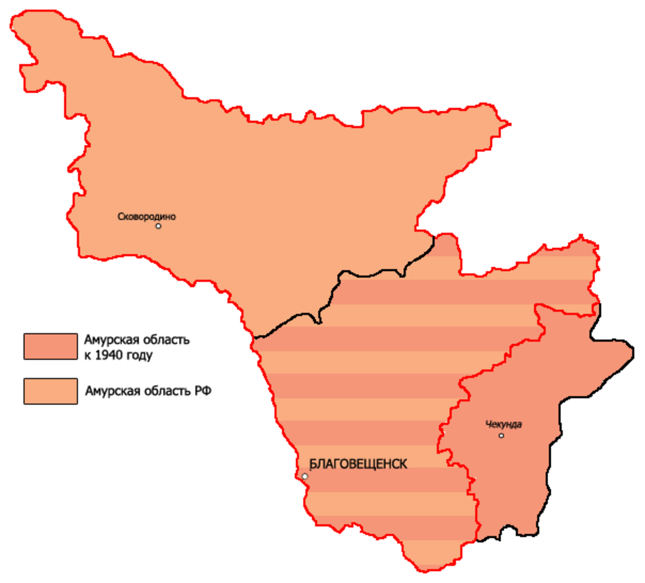 Амурский область карта