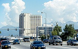 Anchorage - Sheraton Hotel from Fifth Avenue 1997