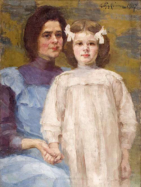 File:Aniela Pajakowna Selfportrait with daughter 1907.jpg