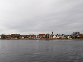 Vista della città di Pritzerbes dalla direzione di Kützkow