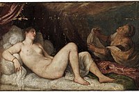 Danaë delivered to Philip 1550, now Wellington Collection, with earlier and later versions.[43]