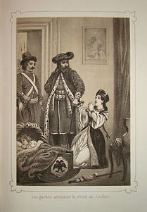 06 décembre 1741: Renversement du tsar Ivan VI par un coup d'État 209px-Arrest_of_Ivan_VI_of_Russia_%281850s%29
