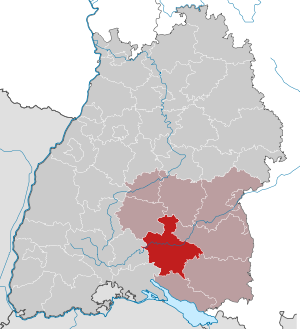 situo de la distrikto en Baden-Virtembergo