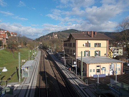 Bahnhof Hirschhorn Januar 2018