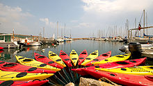 Vue du port de Banyuls.