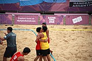 Deutsch: Beachhandball bei den Olympischen Jugendspielen 2018; Tag 5, 10. November 2018; Jungen, Hauptrunde - Thailand-Argentinien 2:1 English: Beach handball at the 2018 Summer Youth Olympics at 11 October 2018 – Boys Main Round – Thailand-Argentina 2:1