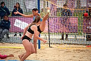 Deutsch: Beachhandball bei den Olympischen Jugendspielen 2018; Tag 5, 10. November 2018; Mädchen, Platzierungsrunde - Russland-Türkei 2:0 English: Beach handball at the 2018 Summer Youth Olympics at 11 October 2018 – Girls Consolation Round – Russland-Turkey 2:0