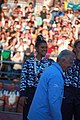 Deutsch: Beachhandball bei den Olympischen Jugendspielen 2018 in Buenos Aires; Tag 7, 13. Oktober 2018; Medaillenzeremonie Mädchen - Gold: Argentinien, Silber: Kroatien, Bronze: Ungarn English: Beach handball at the 2018 Summer Youth Olympics in Buenos Aires at 13 October 2018 – Medal Ceremony Girls - Gold: Argentina, Silver: Croatia, Bronze: Hungary Español: Handball de playa en los Juegos Olimpicos de la Juventud Buenos Aires 2018 en 13 de octubre de 2018 – Medalla Ceremonia para niñas - Oro: Argentina, Plata: Croacia, Bronce: Hungría