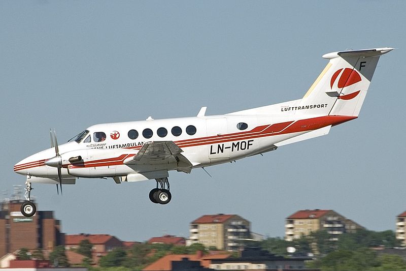 File:Beech B200 Super King Air Lufttransport LN-MOF, BMA Stockholm (Bromma), Sweden PP1182082258.jpg