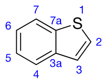 Benzothiophene numbering