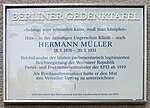 Berliner Gedenktafel am Haus, Derfflingerstraße 21, in Berlin-Tiergarten