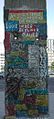 A part of the Berlin Wall, that is left today.