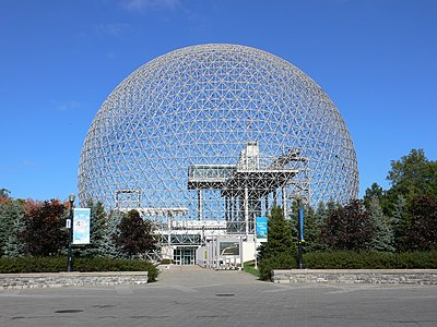 The former Expo 67 American Pavilion became the Montreal Biosphère, an environmental museum on Saint Helen's Island.