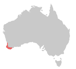 Bird range map for Calyptorhynchus baudinii-8.png