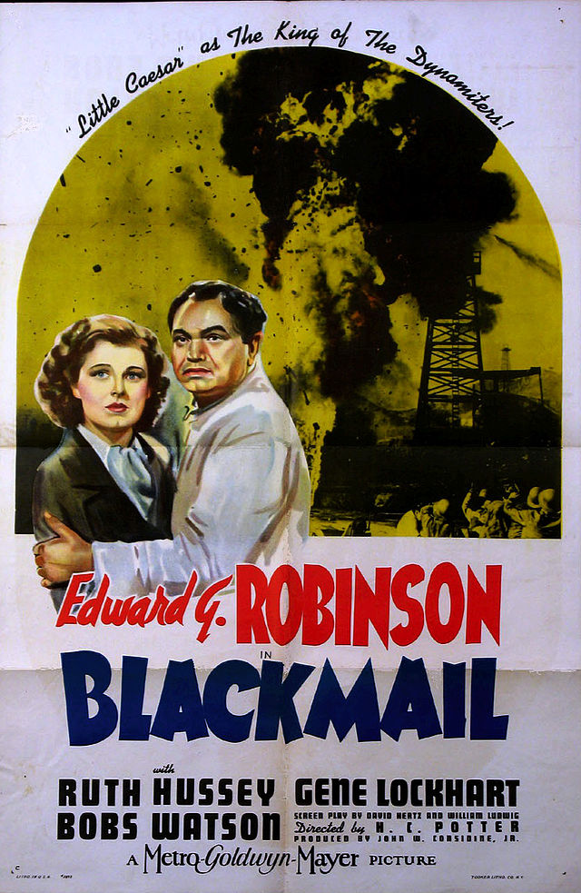 Description de l'image Blackmail (1939 film) poster.jpg.