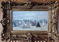 Eugene Boudin. En la playa de Trouville