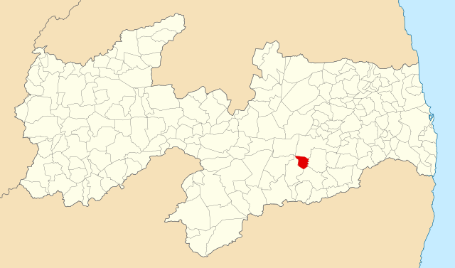 Localização do Caturité na Paraíba