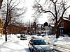 A typical winter day in Buffalo's historic West Village.