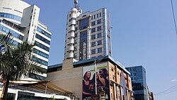 Buildings along Woodvale Grove