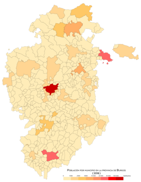 Población por municipio en 2018.