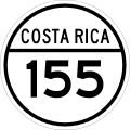 Roadshield of Costa Rica National Secondary Route 155