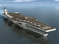 Artist impression of USS Enterprise (CVN-80), a Template:Sclass- aircraft carrier