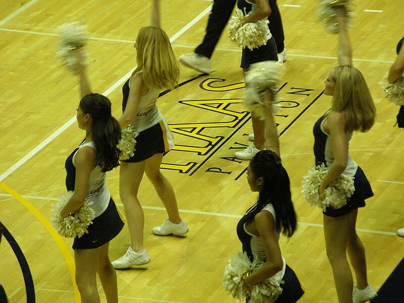 File:Cal Dance Team at women's volleyball, USC at Cal 11-22-08 3.JPG