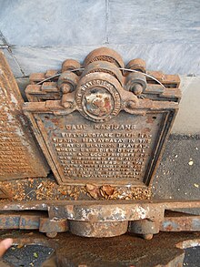 National Historical Commission of the Philippines marker with rust Camp Kasisang HistoricalMarker NHCPStorageManila.JPG