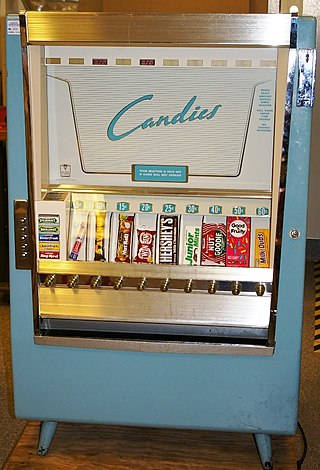 <span class="mw-page-title-main">Vending machine</span> Machine which automatically dispenses products to customers after payment