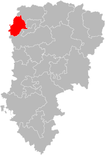Situation of the canton of Saint-Quentin-1 in the department of Aisne