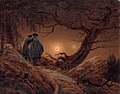 Caspar David Friedrich: Zwei Männer in Betrachtung des Mondes, 1819