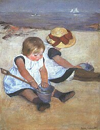 Enfants sur la plage (1884).