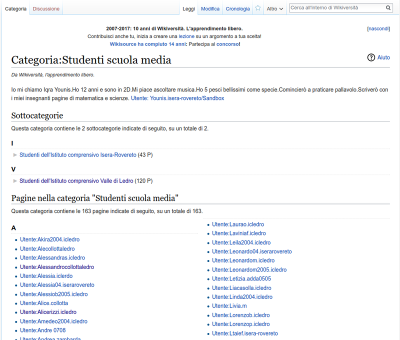 Categoria Wikiversità