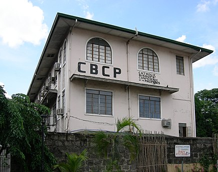 Headquarters of the Catholic Bishops' Conference of the Philippines in Manila Catholic Bishops' Conference of the Philippines HQ Manila.jpg