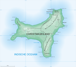 Kaart van Christmaseiland