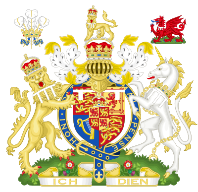 Coat of arms as Prince of Wales (granted 1911)[166]