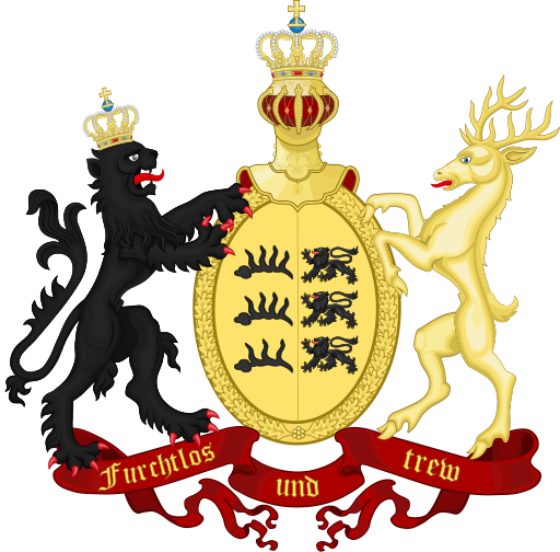 Coat of Arms of the Kingdom of Württemberg 1817-1921.svg