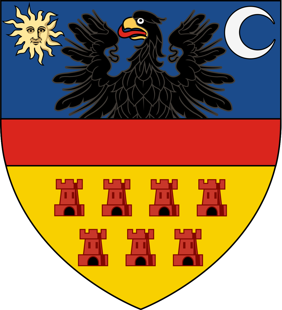 variante 2 Coat of Arms,Rumänien,Transsilvanien,Erdély Siebenbürgen Wappen 