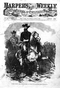 Col Grierson pe Horseback Harpers Weekly 1863.jpg