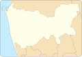 Colombo district location map blank