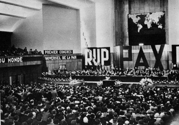 A pacifist rally in Heysel, near Brussels, in 1936