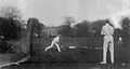 Practice in the nets at Eglinton circa 1890.