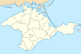 Sevastopolj na mapi Krima